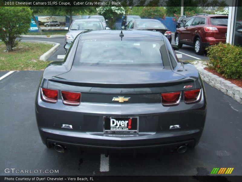 Cyber Gray Metallic / Black 2010 Chevrolet Camaro SS/RS Coupe