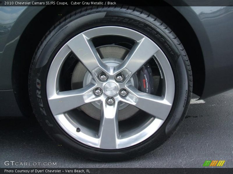 Cyber Gray Metallic / Black 2010 Chevrolet Camaro SS/RS Coupe
