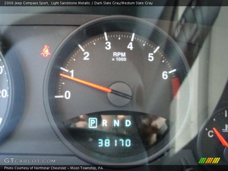 Light Sandstone Metallic / Dark Slate Gray/Medium Slate Gray 2009 Jeep Compass Sport