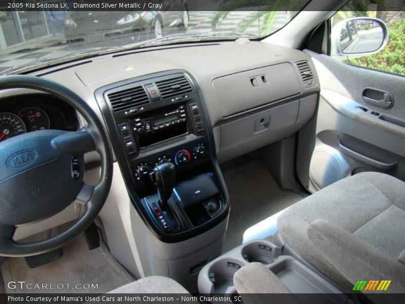 Diamond Silver Metallic / Gray 2005 Kia Sedona LX