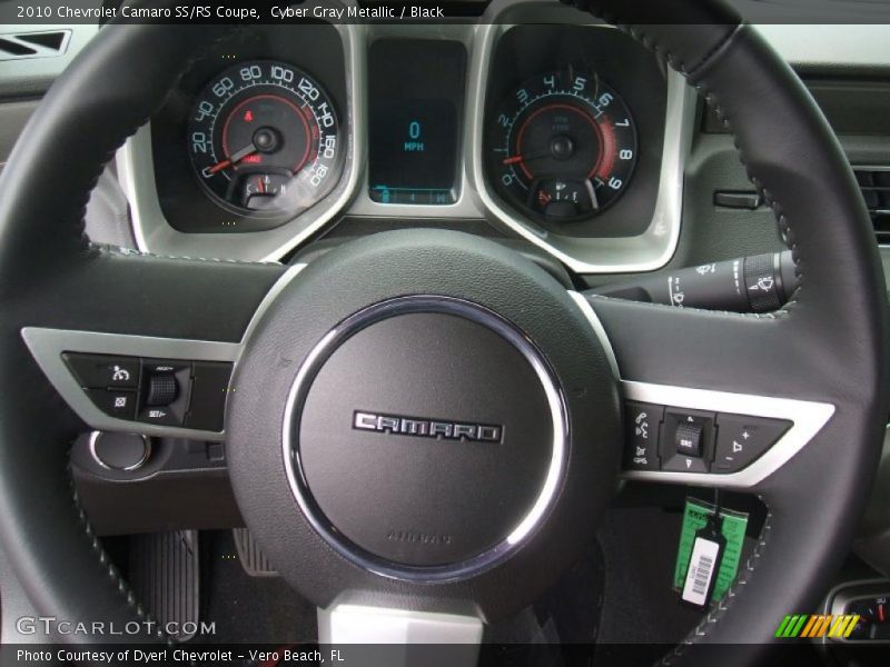 Cyber Gray Metallic / Black 2010 Chevrolet Camaro SS/RS Coupe