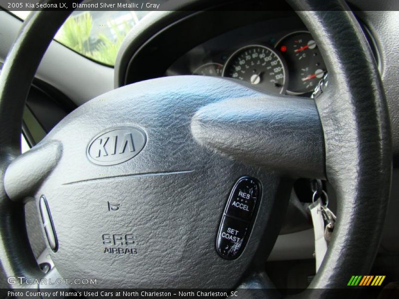 Diamond Silver Metallic / Gray 2005 Kia Sedona LX