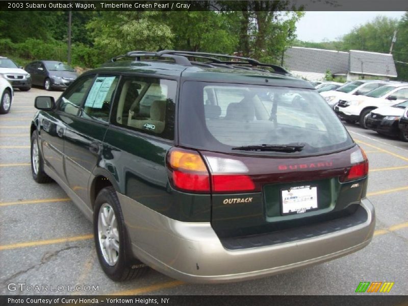 Timberline Green Pearl / Gray 2003 Subaru Outback Wagon