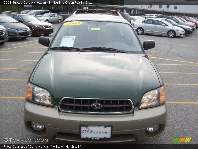 Timberline Green Pearl / Gray 2003 Subaru Outback Wagon