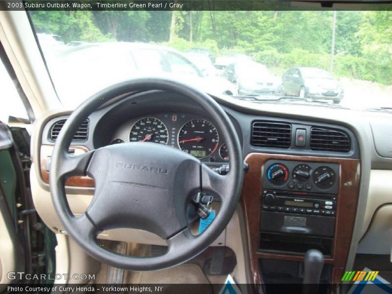 Timberline Green Pearl / Gray 2003 Subaru Outback Wagon