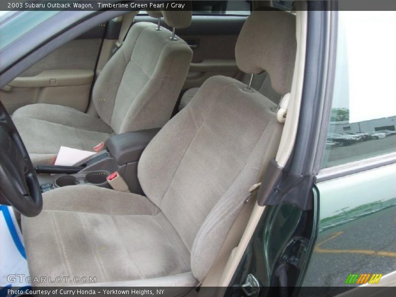 Timberline Green Pearl / Gray 2003 Subaru Outback Wagon