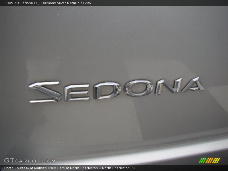 Diamond Silver Metallic / Gray 2005 Kia Sedona LX