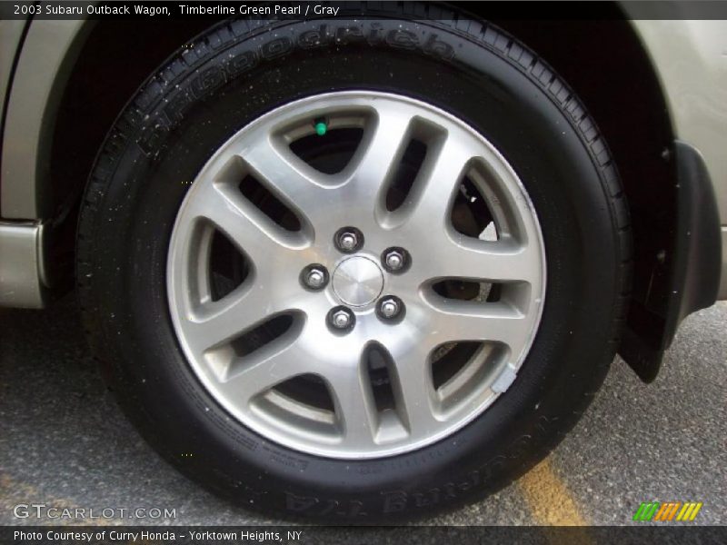 Timberline Green Pearl / Gray 2003 Subaru Outback Wagon