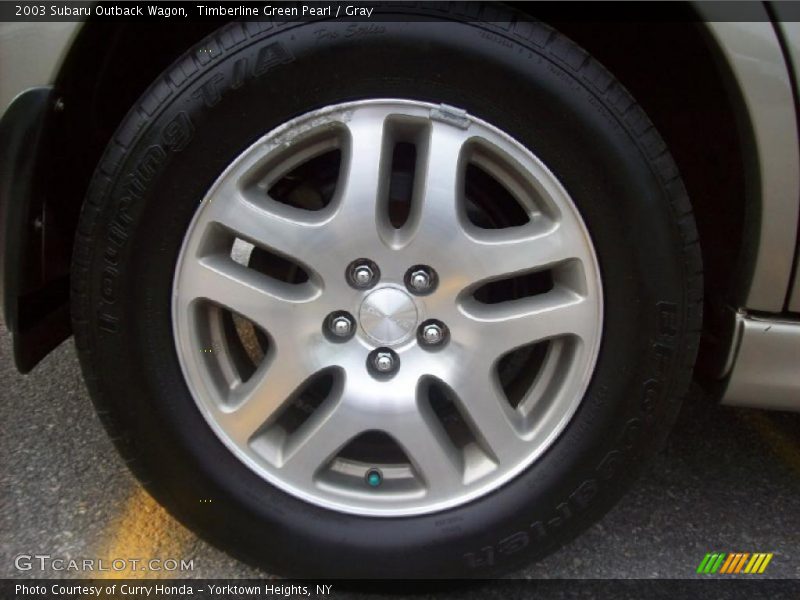 Timberline Green Pearl / Gray 2003 Subaru Outback Wagon