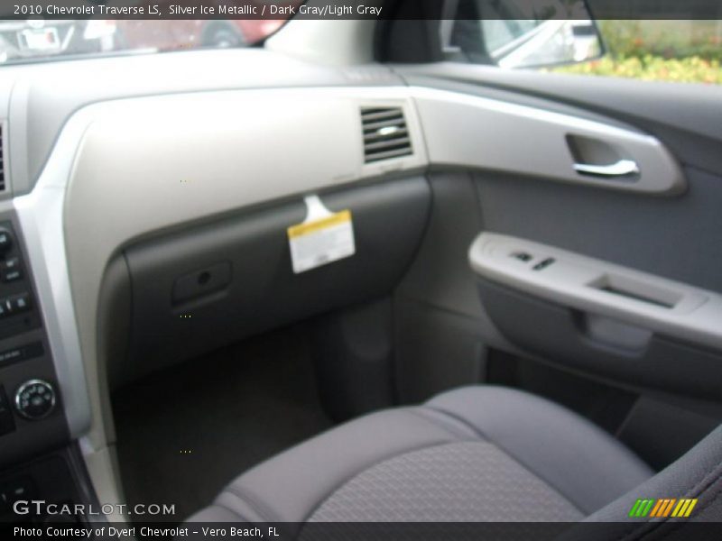 Silver Ice Metallic / Dark Gray/Light Gray 2010 Chevrolet Traverse LS