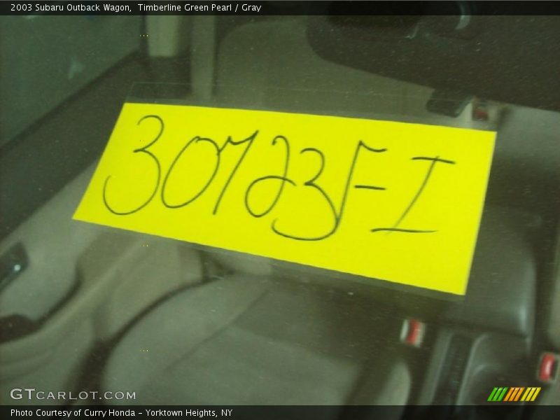 Timberline Green Pearl / Gray 2003 Subaru Outback Wagon