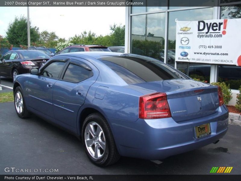 Marine Blue Pearl / Dark Slate Gray/Light Graystone 2007 Dodge Charger SXT