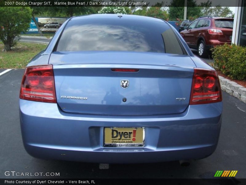 Marine Blue Pearl / Dark Slate Gray/Light Graystone 2007 Dodge Charger SXT