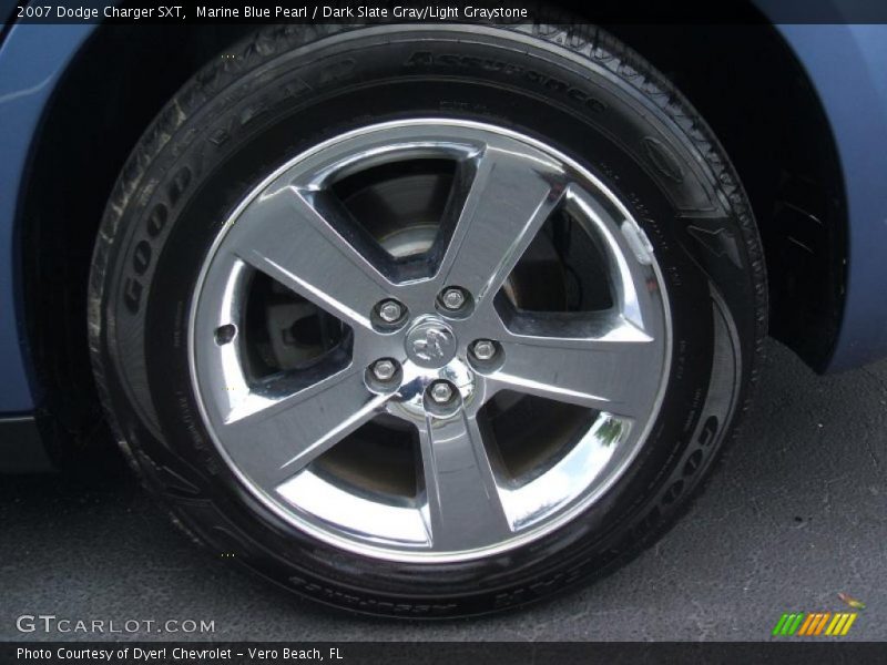 Marine Blue Pearl / Dark Slate Gray/Light Graystone 2007 Dodge Charger SXT