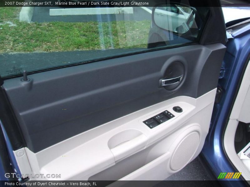 Marine Blue Pearl / Dark Slate Gray/Light Graystone 2007 Dodge Charger SXT