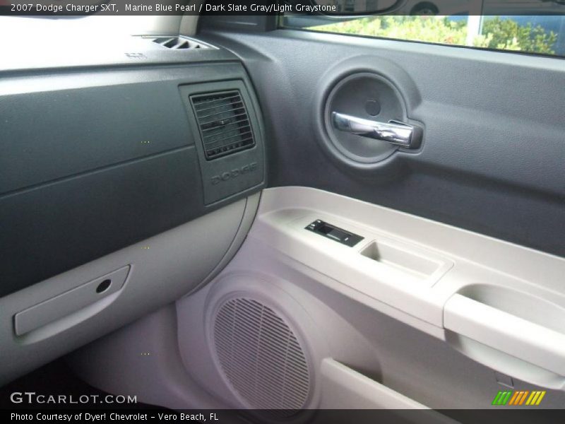 Marine Blue Pearl / Dark Slate Gray/Light Graystone 2007 Dodge Charger SXT