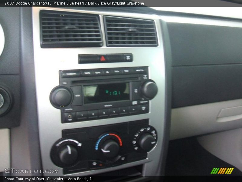Marine Blue Pearl / Dark Slate Gray/Light Graystone 2007 Dodge Charger SXT