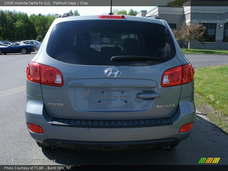 Platinum Sage / Gray 2008 Hyundai Santa Fe GLS