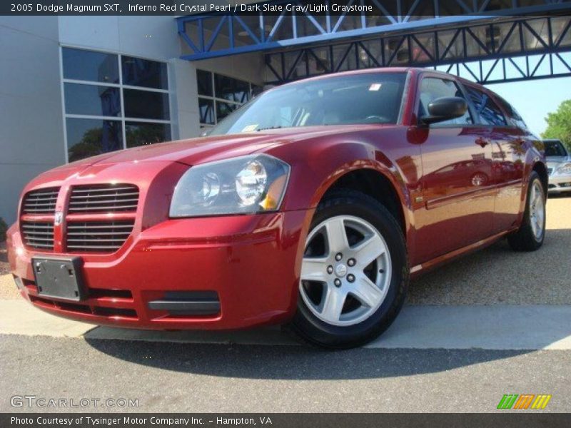 Inferno Red Crystal Pearl / Dark Slate Gray/Light Graystone 2005 Dodge Magnum SXT