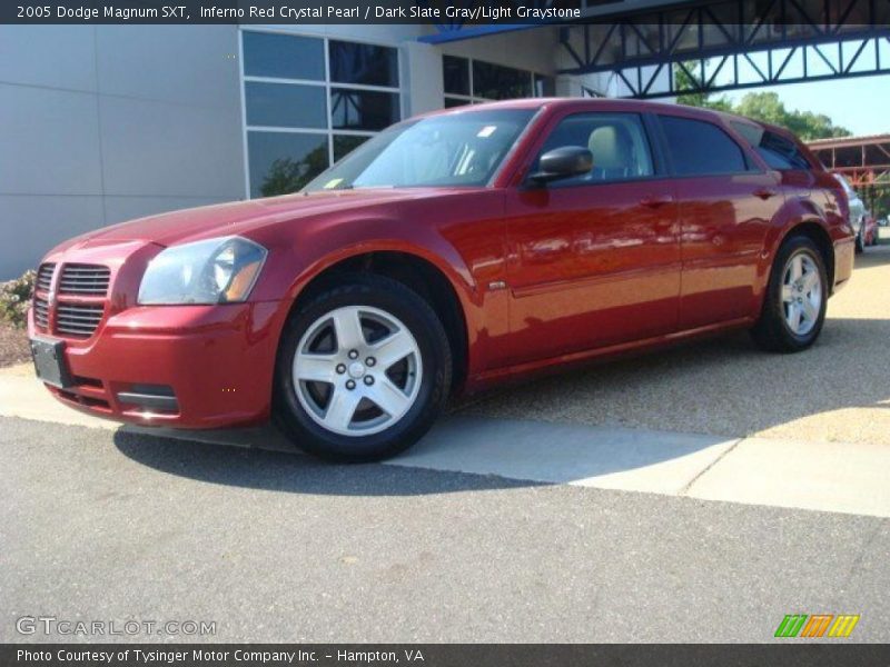 Inferno Red Crystal Pearl / Dark Slate Gray/Light Graystone 2005 Dodge Magnum SXT