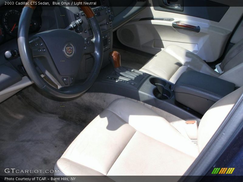Blue Onyx / Light Neutral 2003 Cadillac CTS Sedan