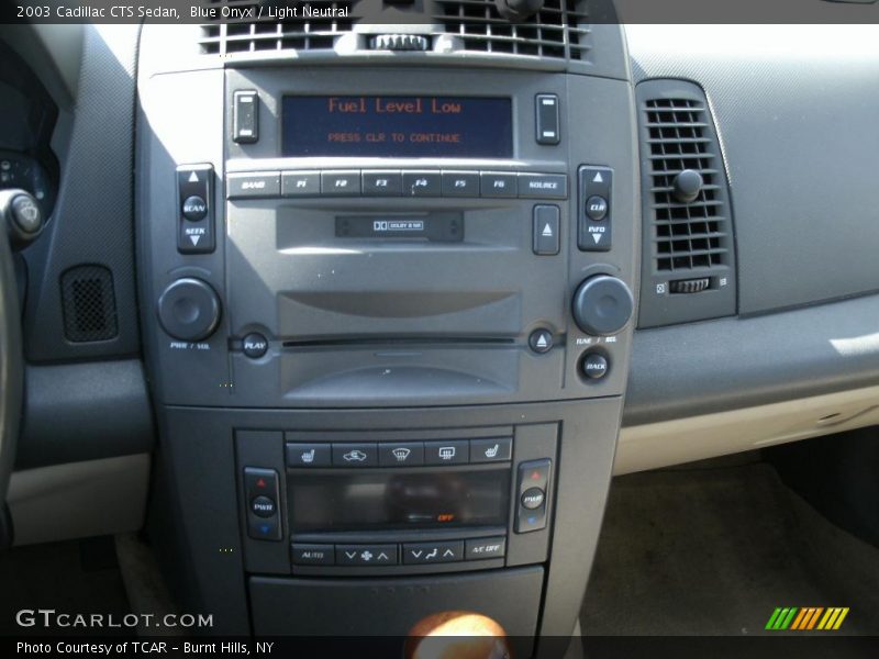 Blue Onyx / Light Neutral 2003 Cadillac CTS Sedan