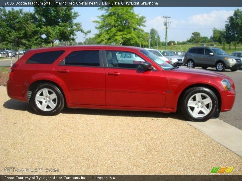 Inferno Red Crystal Pearl / Dark Slate Gray/Light Graystone 2005 Dodge Magnum SXT