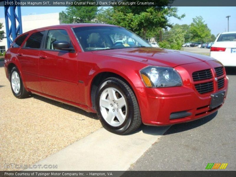 Inferno Red Crystal Pearl / Dark Slate Gray/Light Graystone 2005 Dodge Magnum SXT