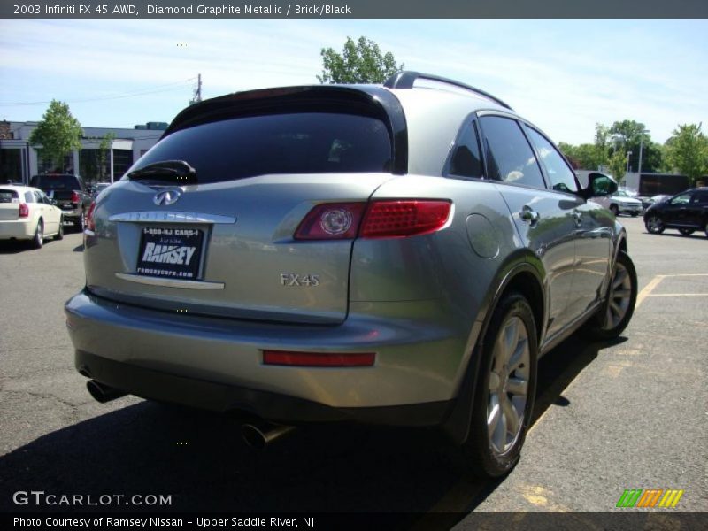 Diamond Graphite Metallic / Brick/Black 2003 Infiniti FX 45 AWD
