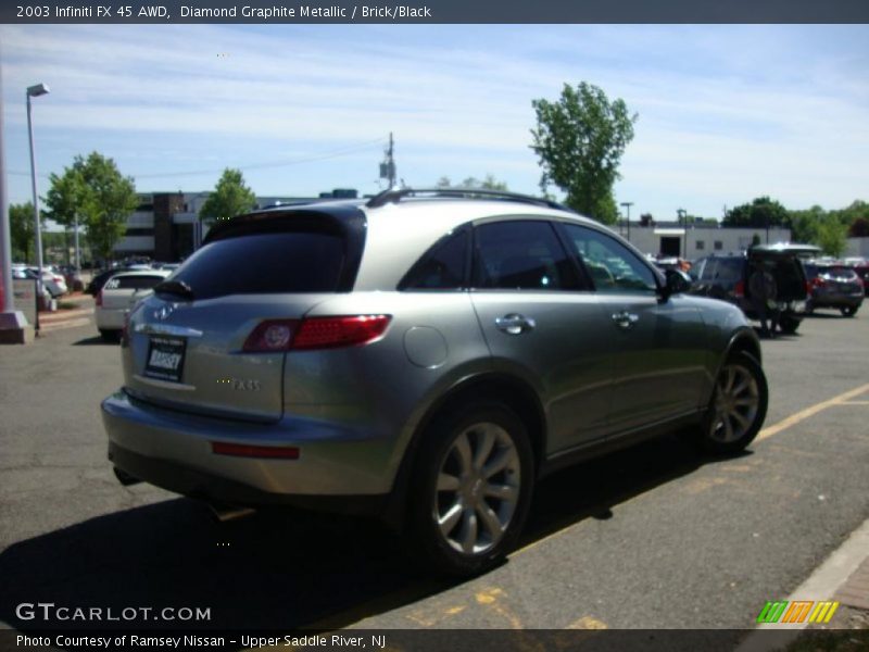 Diamond Graphite Metallic / Brick/Black 2003 Infiniti FX 45 AWD