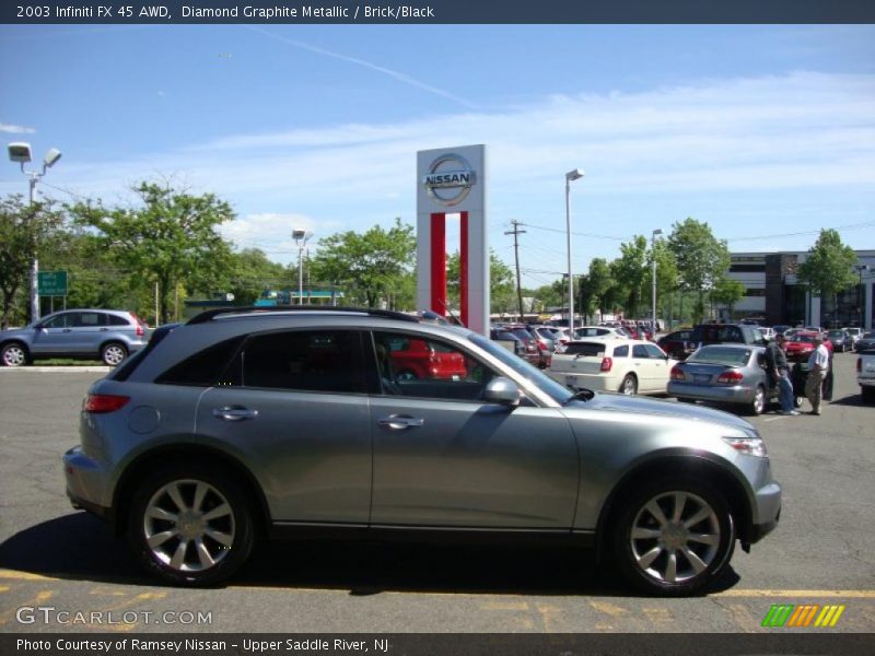 Diamond Graphite Metallic / Brick/Black 2003 Infiniti FX 45 AWD