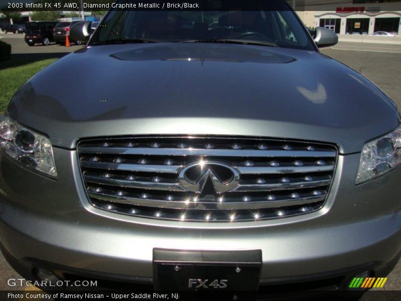 Diamond Graphite Metallic / Brick/Black 2003 Infiniti FX 45 AWD