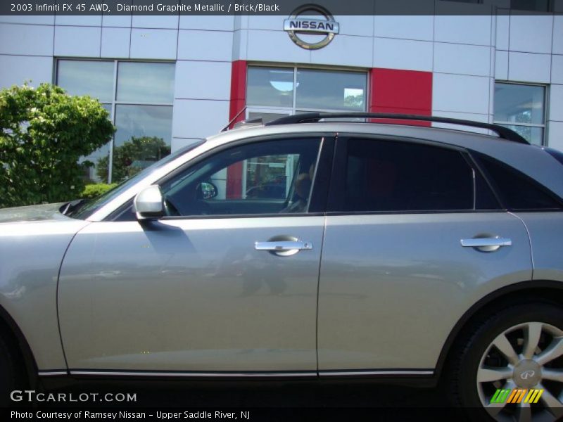 Diamond Graphite Metallic / Brick/Black 2003 Infiniti FX 45 AWD