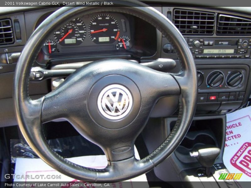 Desert Wind Metallic / Black 2001 Volkswagen Cabrio GLX