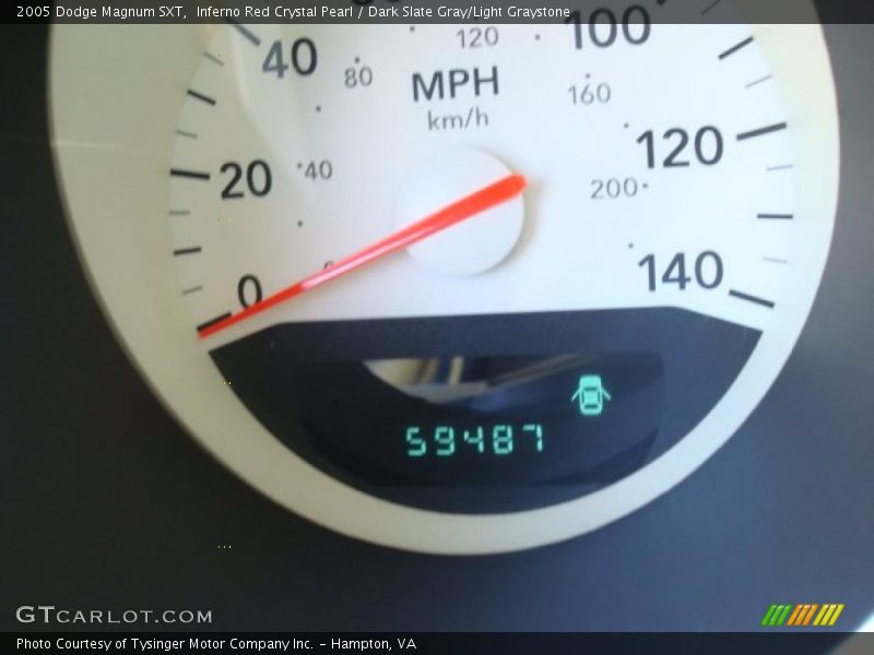 Inferno Red Crystal Pearl / Dark Slate Gray/Light Graystone 2005 Dodge Magnum SXT