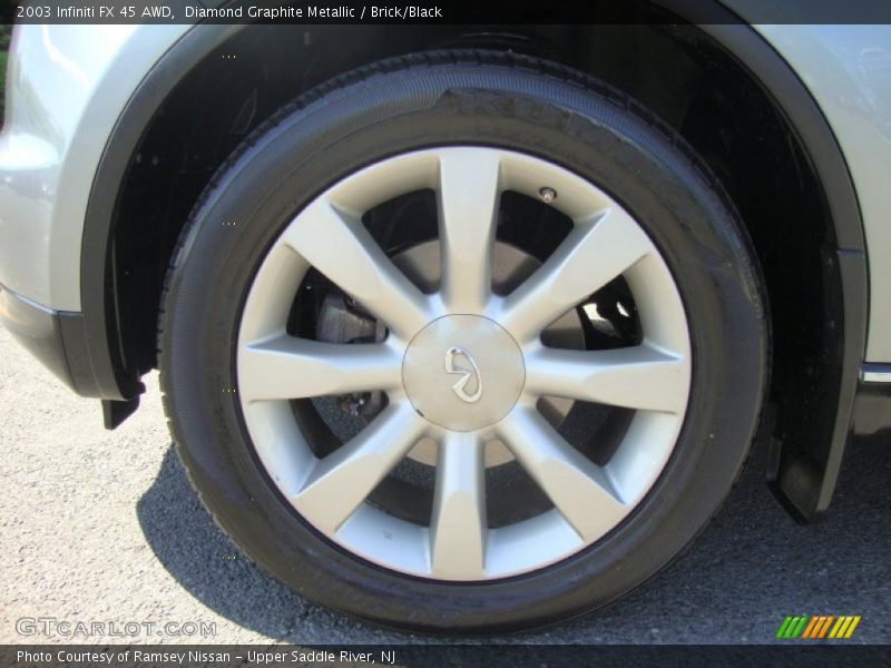 Diamond Graphite Metallic / Brick/Black 2003 Infiniti FX 45 AWD