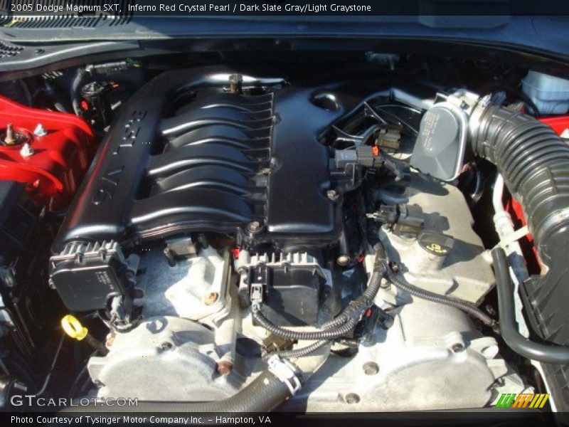 Inferno Red Crystal Pearl / Dark Slate Gray/Light Graystone 2005 Dodge Magnum SXT