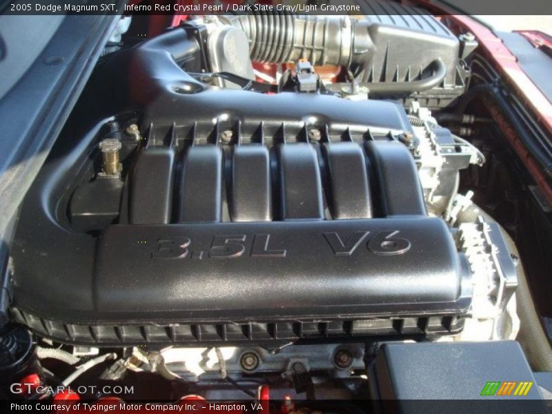 Inferno Red Crystal Pearl / Dark Slate Gray/Light Graystone 2005 Dodge Magnum SXT