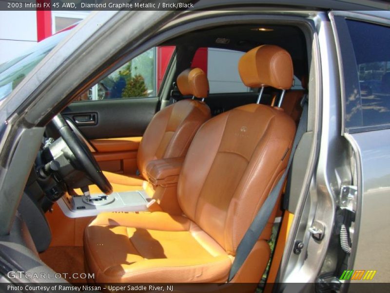 Diamond Graphite Metallic / Brick/Black 2003 Infiniti FX 45 AWD