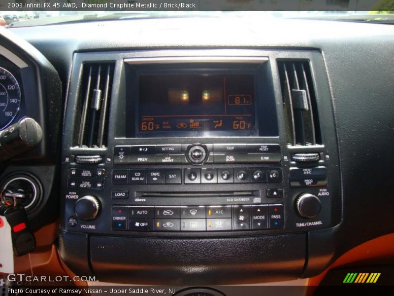 Diamond Graphite Metallic / Brick/Black 2003 Infiniti FX 45 AWD