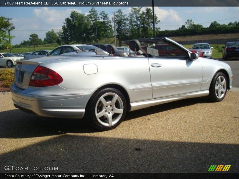 Iridium Silver Metallic / Stone 2007 Mercedes-Benz CLK 550 Cabriolet
