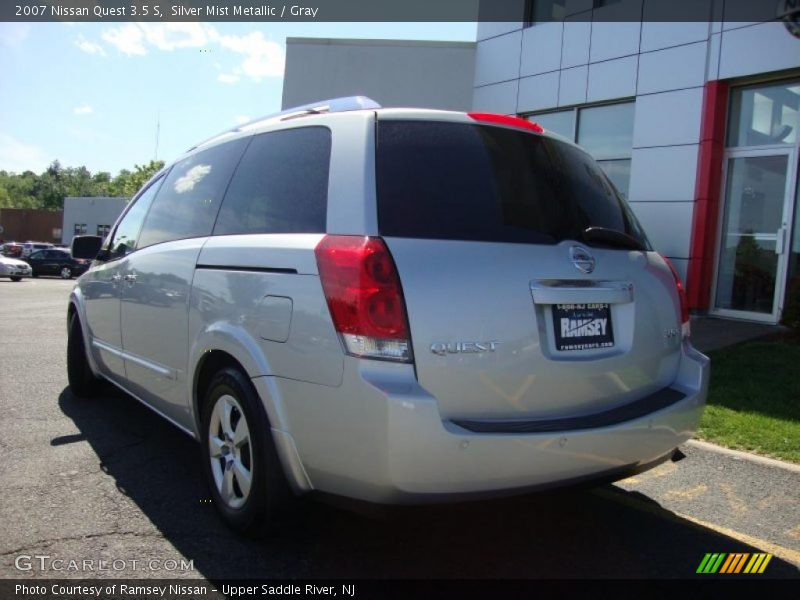 Silver Mist Metallic / Gray 2007 Nissan Quest 3.5 S