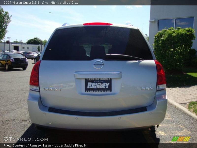 Silver Mist Metallic / Gray 2007 Nissan Quest 3.5 S