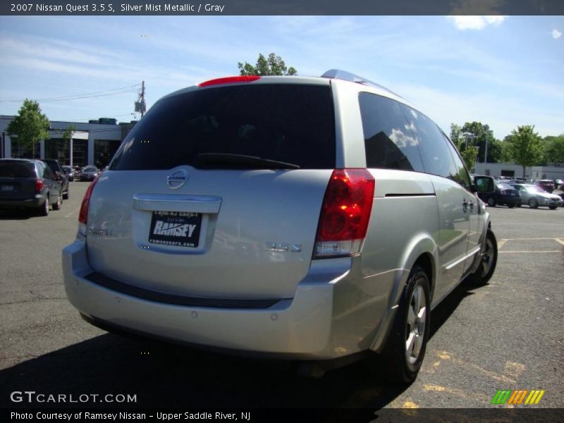 Silver Mist Metallic / Gray 2007 Nissan Quest 3.5 S