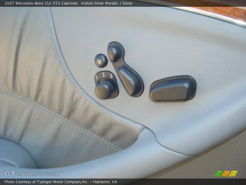 Iridium Silver Metallic / Stone 2007 Mercedes-Benz CLK 550 Cabriolet