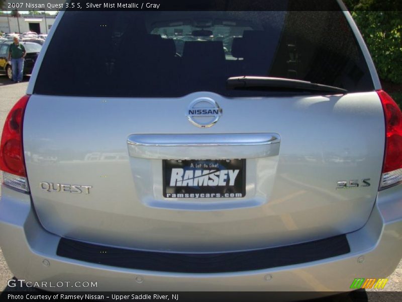 Silver Mist Metallic / Gray 2007 Nissan Quest 3.5 S