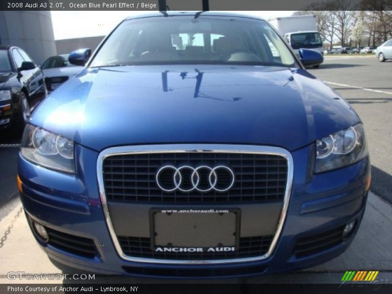 Ocean Blue Pearl Effect / Beige 2008 Audi A3 2.0T