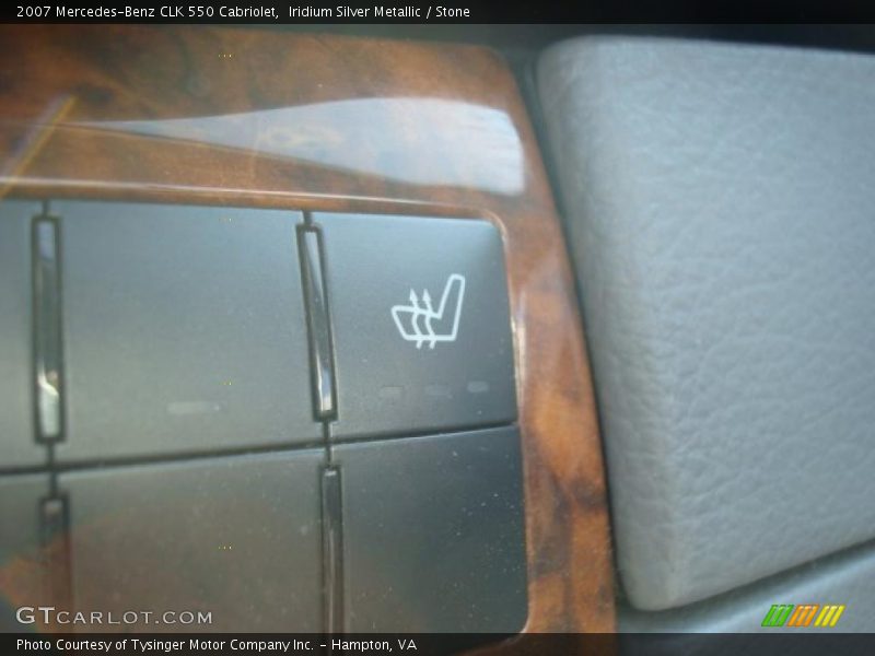 Iridium Silver Metallic / Stone 2007 Mercedes-Benz CLK 550 Cabriolet