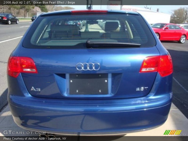 Ocean Blue Pearl Effect / Beige 2008 Audi A3 2.0T