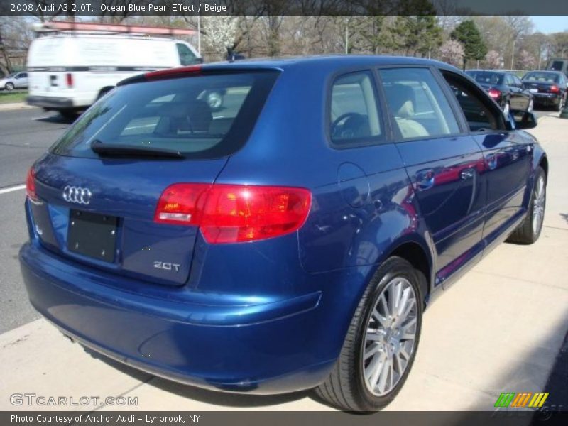 Ocean Blue Pearl Effect / Beige 2008 Audi A3 2.0T